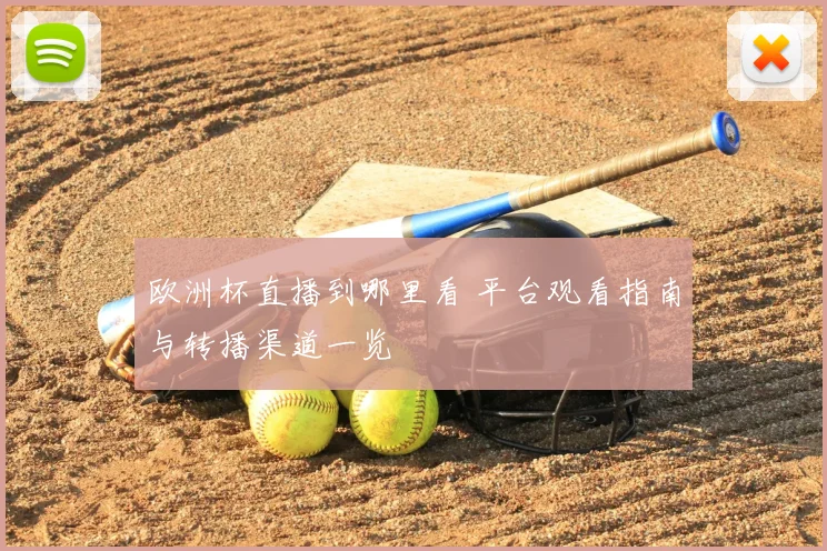 欧洲杯直播到哪里看 平台观看指南与转播渠道一览